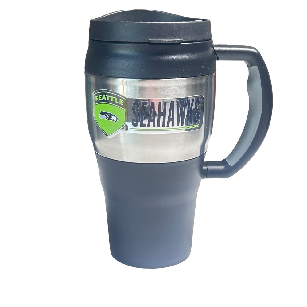 Seattle Seahawks 20 oz Travel Mug Tumbler NFL Football Sports Merch‎ Fans Travel